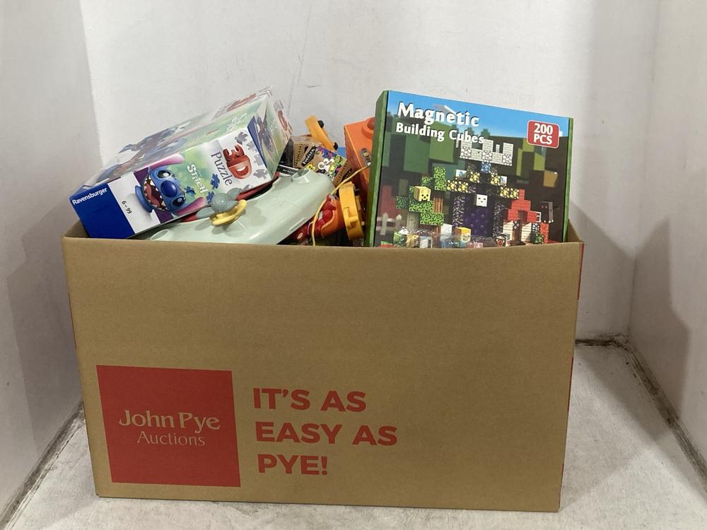 Lot 261  
            Chesterfield SR44 - Parcel Delivery Only 

                
BOX OF ASSORTED ITEMS TO INCLUDE HOT WHEELS HONDA MOTOCOMPO (LOCATION: G2)