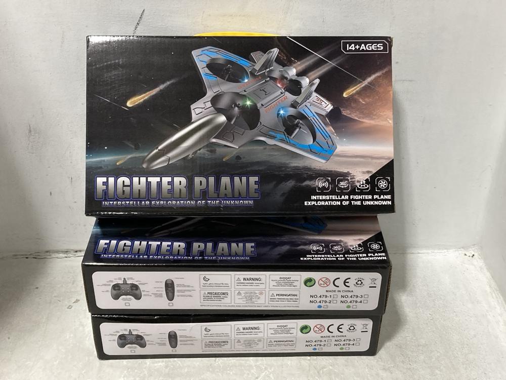 Lot 284  
            Chesterfield SR44 - Parcel Delivery Only 

                
3 X FIGHTER PLANE KIDS TOYS (LOCATION: G3)