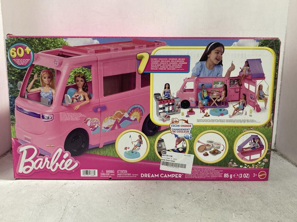 Lot 304  
            Chesterfield SR44 - Parcel Delivery Only 

                
BARBIE DREAM CAMPER (LOCATION: G4)
