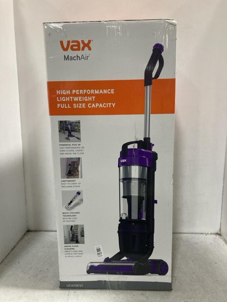 Lot 307  
            Chesterfield SR44 - Parcel Delivery Only 

                
VAX MACH AIR VACUUM CLEANER (LOCATION: G4)