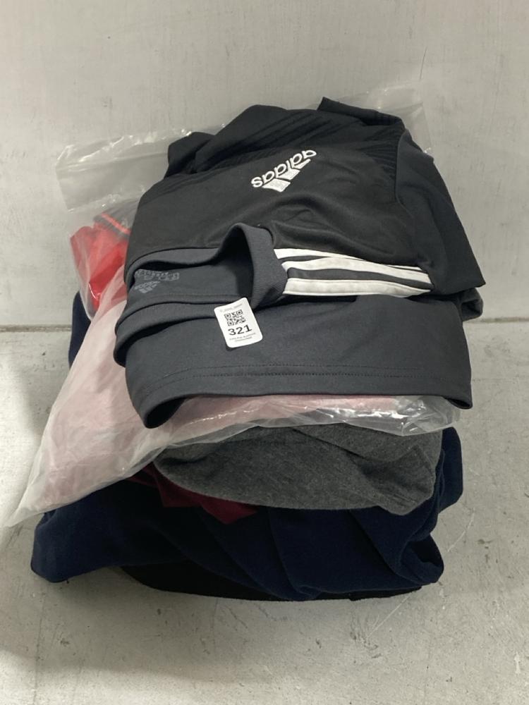 Lot 321  
            Chesterfield SR44 - Parcel Delivery Only 

                
6 X ASSORTED CLOTHING ITEMS TO INCLUDE BENCH HOODIE IN BLACK SIZE L (LOCATION: G4)