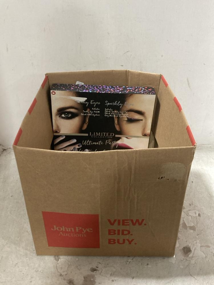 Lot 341  
            Chesterfield SR44 - Parcel Delivery Only 

                
BOX OF ASSORTED BEAUTY ITEMS TO INCLUDE NALA'S BABY BODY WASH AND SHAMPOO (LOCATI...