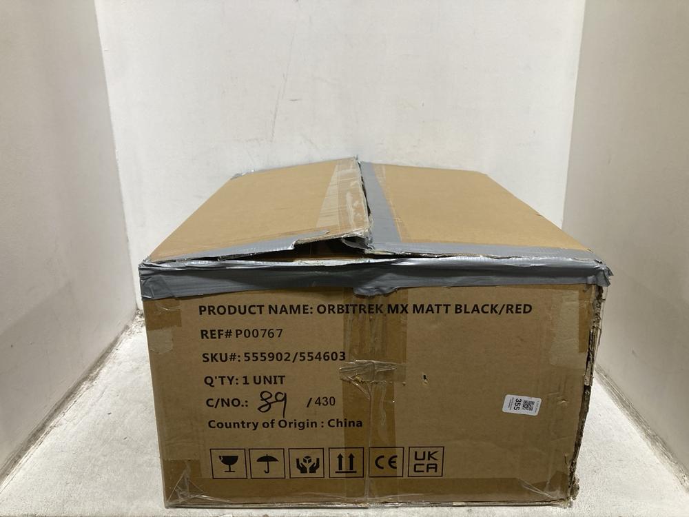 Lot 355  
            Chesterfield SR44 - Parcel Delivery Only 

                
ORBITREK MX MATT BLACK/RED (LOCATION: G6)