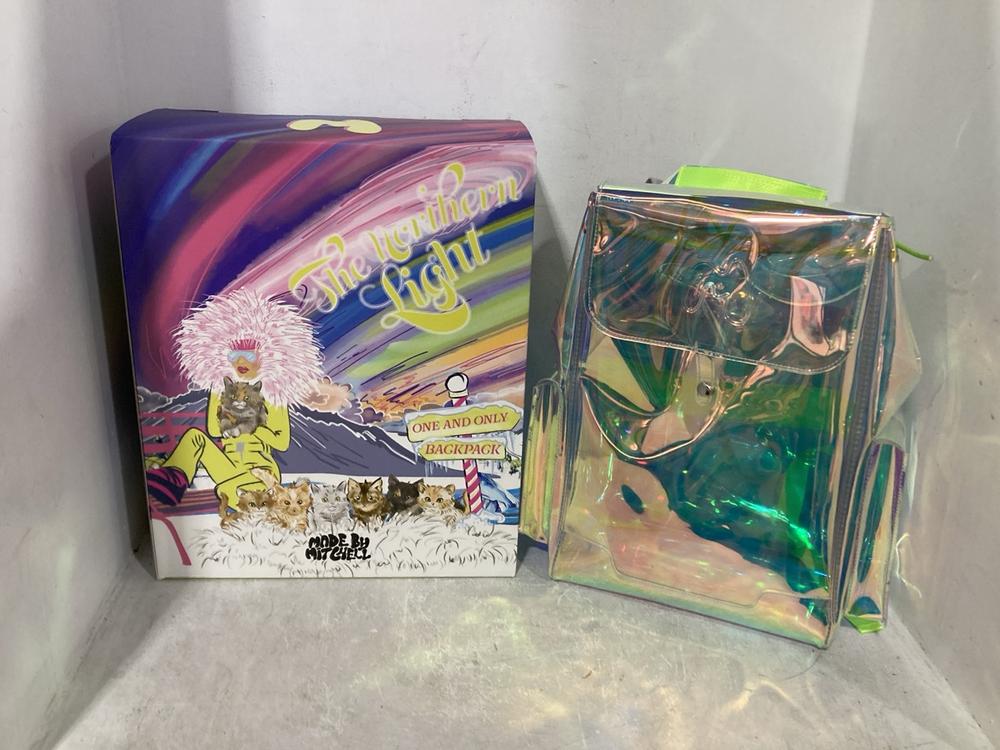 Lot 366  
            Chesterfield SR44 - Parcel Delivery Only 

                
2 X THE NORTHERN LIGHT MADE BY MITCHELL MULTI-COLOURED BACKPACKS (LOCATION: G7)