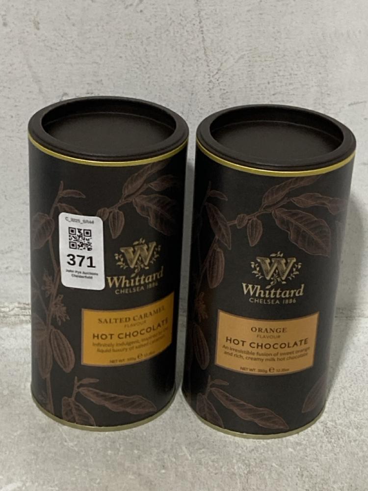 Lot 371  
            Chesterfield SR44 - Parcel Delivery Only 

                
WHITTARD CHELSEA FOOD ITEMS TO INCLUDE SALTED CARAMEL HOT CHOCOLATE - BBE 07/27 (...