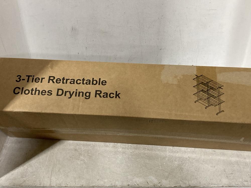 Lot 378  
            Chesterfield SR44 - Parcel Delivery Only 

                
2 X 3 TIER RETRACTABLE CLOTHES DRYING RACK (LOCATION: G7)