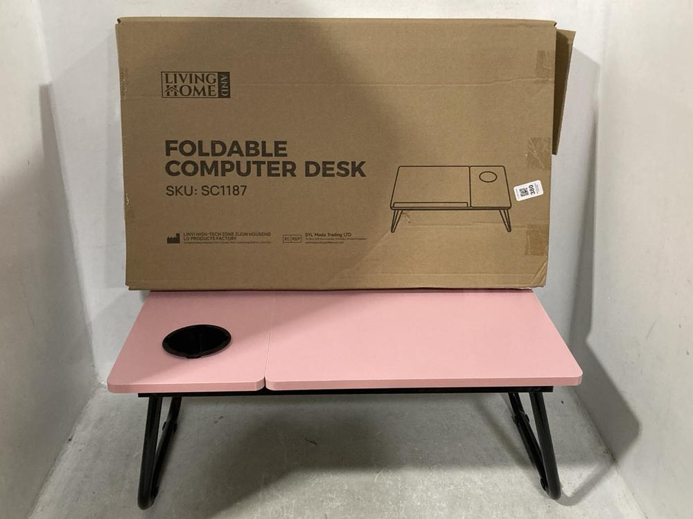 Lot 380  
            Chesterfield SR44 - Parcel Delivery Only 

                
6 X ASSORTED COMPUTER DESK TO INCLUDE HOME AND LIVING FOLDABLE COMPUTER DESK (LOC...