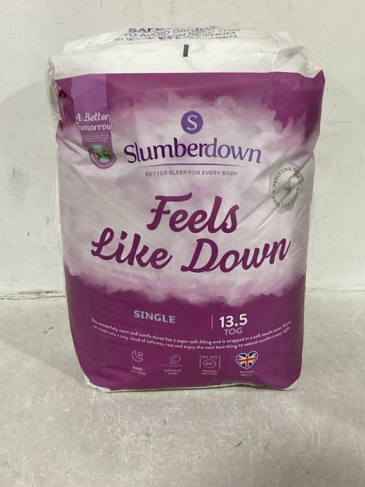 Lot 388  
            Chesterfield SR44 - Parcel Delivery Only 

                
3 X ASSORTED BEDDING ITEMS TO INCLUDE SLEEPDOWN DOUBLE 10.5 TOG DUVET (LOCATION: G7)