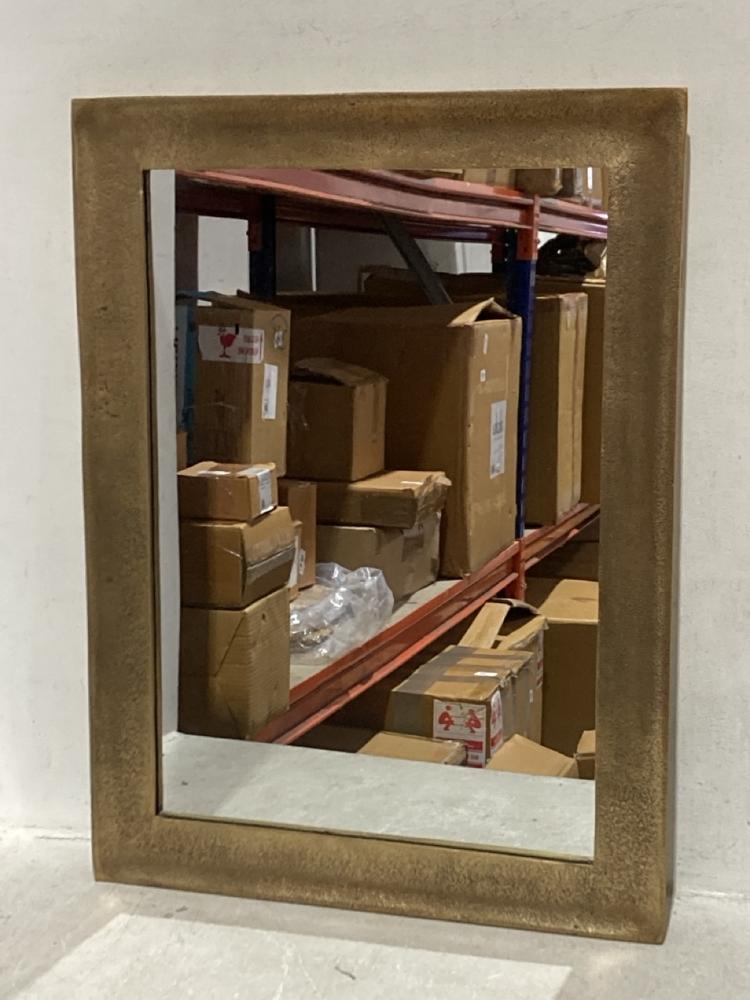 Lot 38  
            Chesterfield SR44 - Parcel Delivery Only 

                
NKUKU YADUR RECTANGULAR MIRROR IN ANTIQUE BRASS (LOCATION: L6)