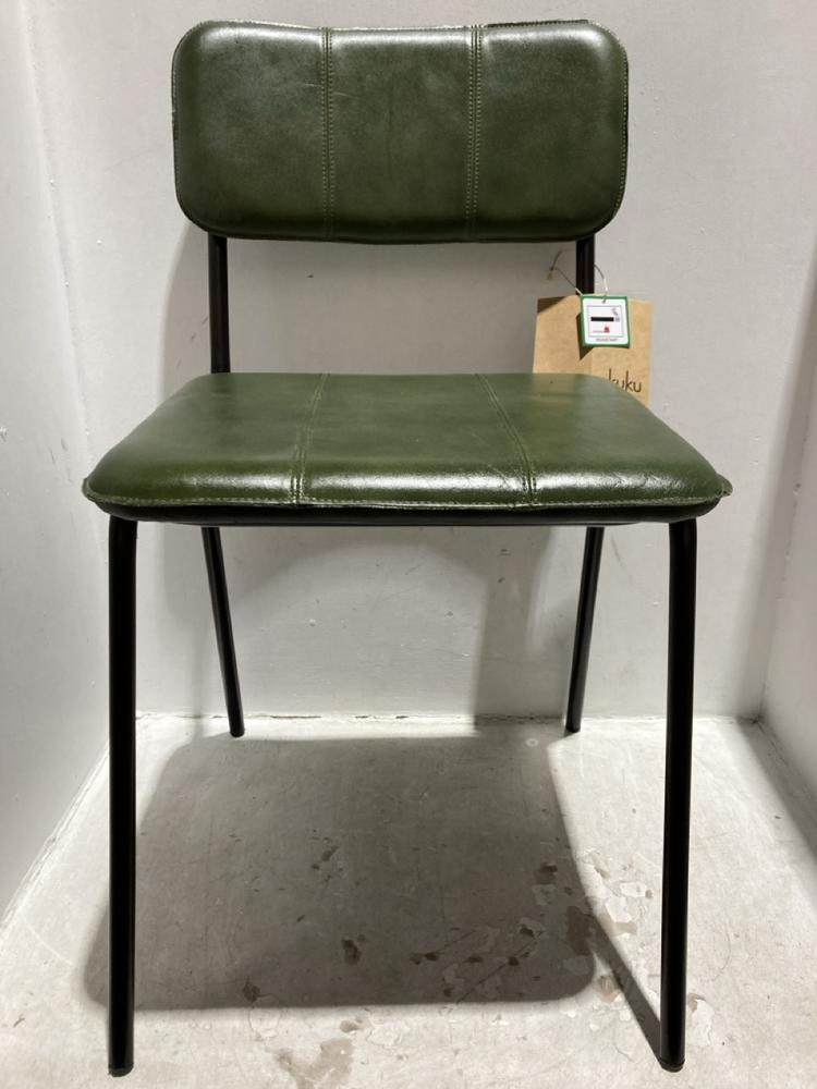 Lot 3  
            Chesterfield SR44 - Parcel Delivery Only 

                
NKUKU UKARI DINING CHAIR - RICH GREEN - ITEM NO. UC1201 - ORIGINAL RRP £240 (LOCA...