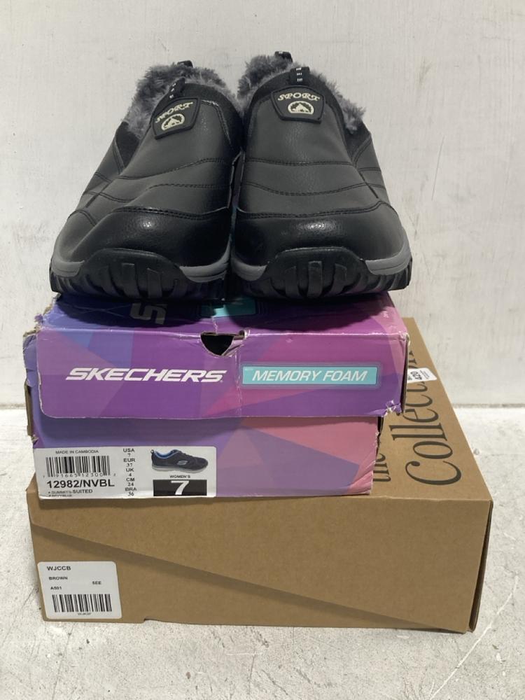 Lot 420  
            Chesterfield SR44 - Parcel Delivery Only 

                
3 X ASSORTED ADULTS TRAINERS TO INCLUDE SKECHERS MEMORY FOAM TRAINERS IN BLUE SIZ...