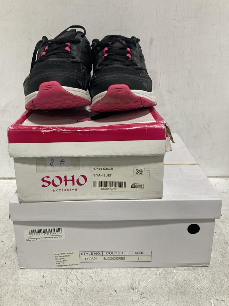 Lot 421  
            Chesterfield SR44 - Parcel Delivery Only 

                
3 X ASSORTED TRAINERS TO INCLUDE SKECHERS TRAINERS IN BLACK SIZE 6 UK (LOCATION: G8)