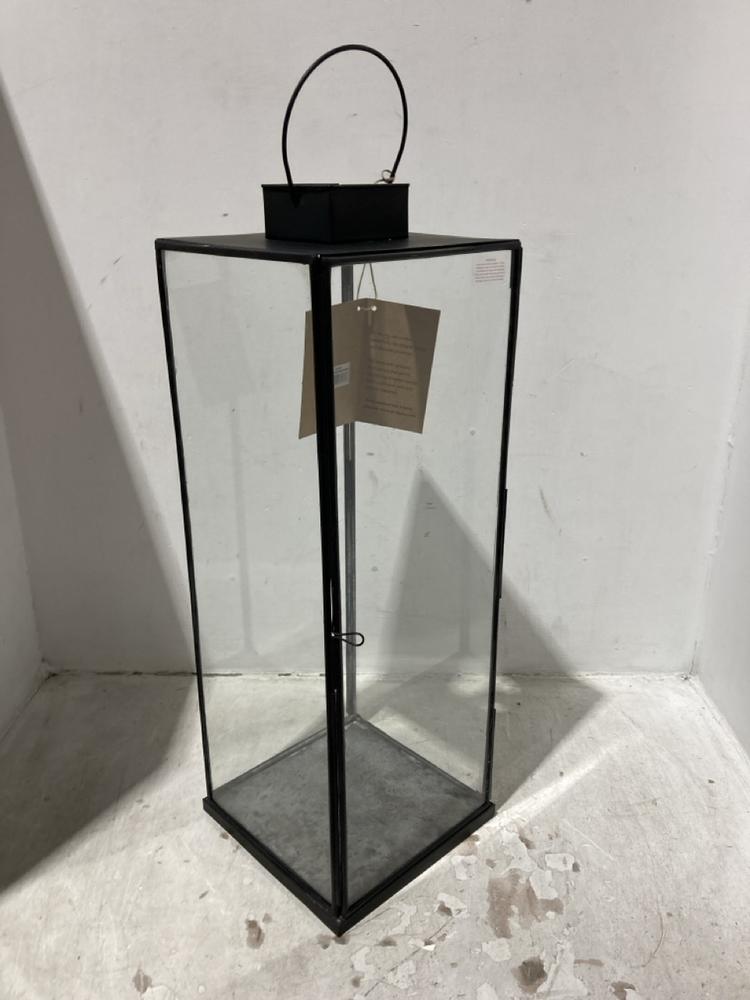 Lot 45  
            Chesterfield SR44 - Parcel Delivery Only 

                
NKUKU SIA LANTERN - ANTIQUE BLACK - MEDIUM 58 X 20 X 20 CM - ITEM NO. SL2901 - OR...