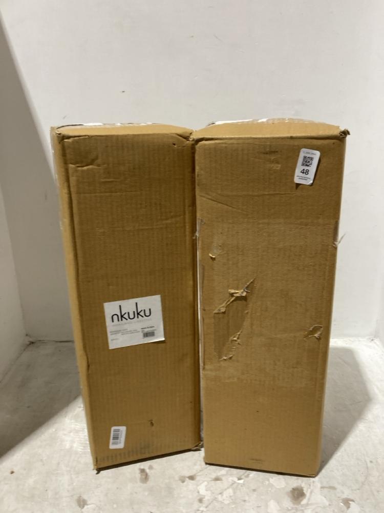 Lot 48  
            Chesterfield SR44 - Parcel Delivery Only 

                
2 X ASSORTED ITEMS TO INCLUDE NKUKU AKELLO CANDLE STICK IN NATURAL (LOCATION: L7)