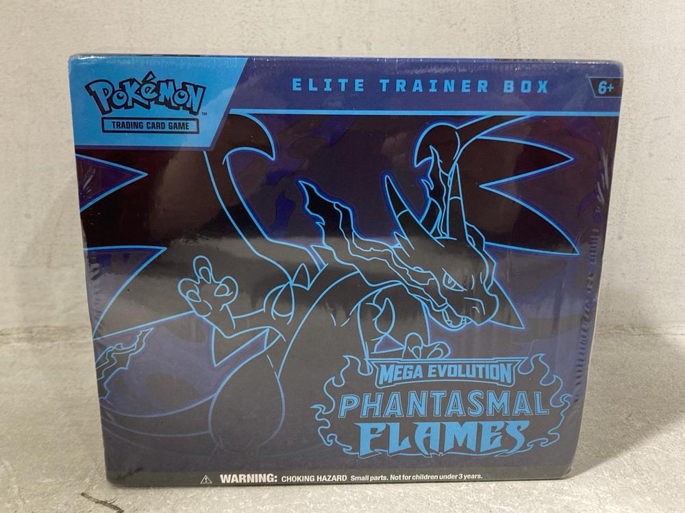 Lot 517  
            Chesterfield SR44 - Parcel Delivery Only 

                
POKEMON ELITE TRAINER BOX MEGA EVOLUTION PHANTASMAL FLAMES (LOCATION: H2)