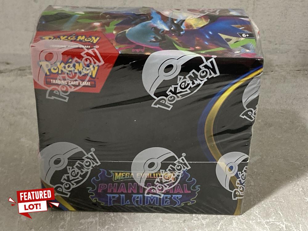 Lot 525  
            Chesterfield SR44 - Parcel Delivery Only 

                
POKEMON TCG MEGA EVOLUTION PHANTASMAL FLAMES (LOCATION: H2)