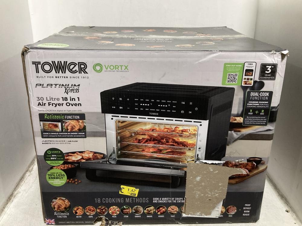 Lot 654  
            Chesterfield SR44 - Parcel Delivery Only 

                
VORTX 18-IN-1 AIR FRYER OVEN 30L (LOCATION: H6)