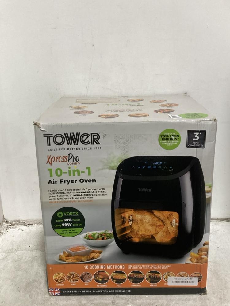 Lot 661  
            Chesterfield SR44 - Parcel Delivery Only 

                
TOWER XPRESS PRO 10-IN-1 AIR FRYER OVEN (LOCATION: H6)