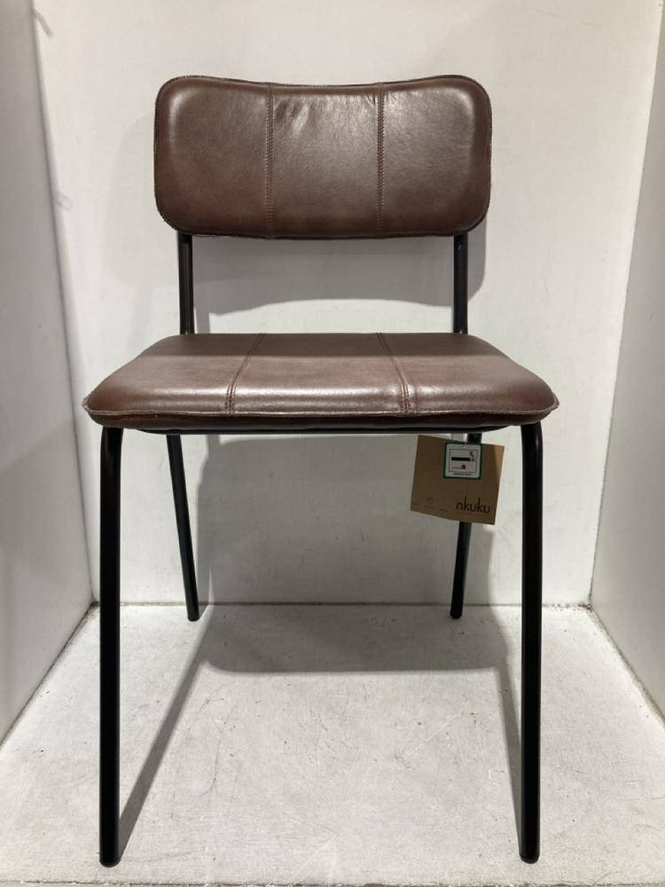 Lot 74  
            Chesterfield SR44 - Parcel Delivery Only 

                
NKUKU UKARI DINING CHAIR - CHOCOLATE BROWN - ITEM NO. UC1301 - ORIGINAL RRP £240 ...