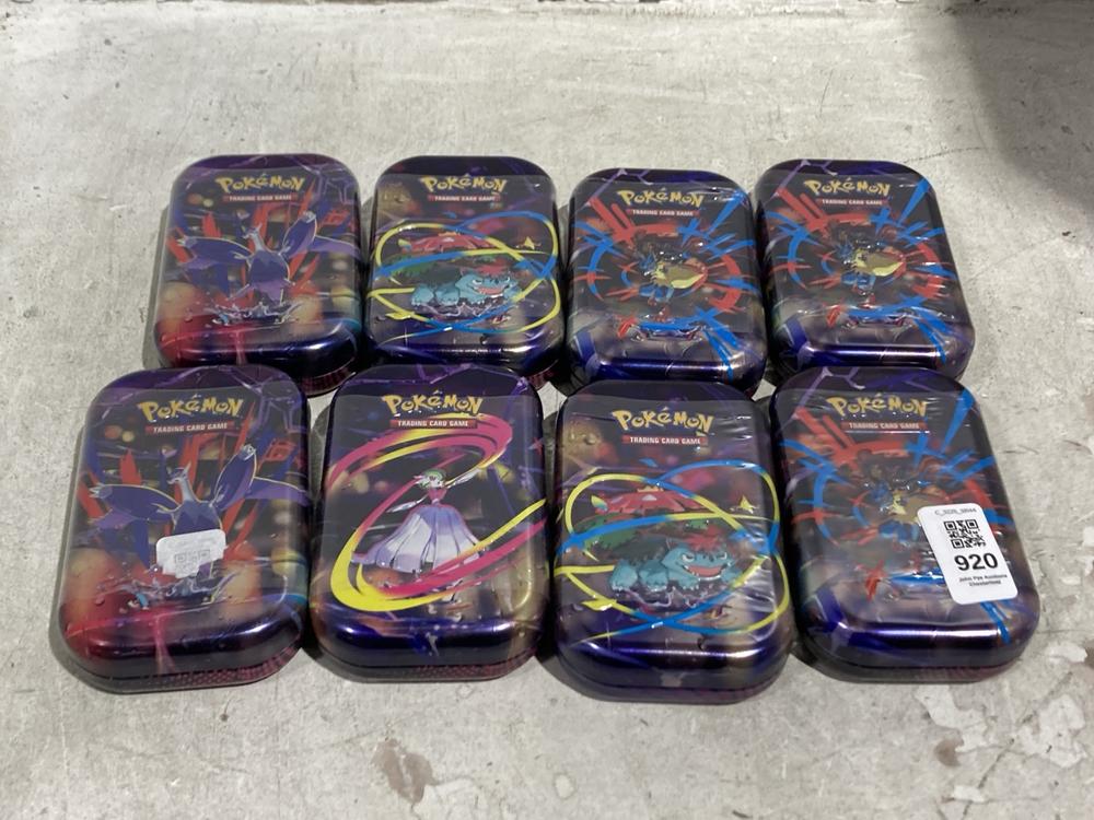 Lot 920  
            Chesterfield SR44 - Parcel Delivery Only 

                
8 X POKEMON TRADING CARDS SET (LOCATION: J1)