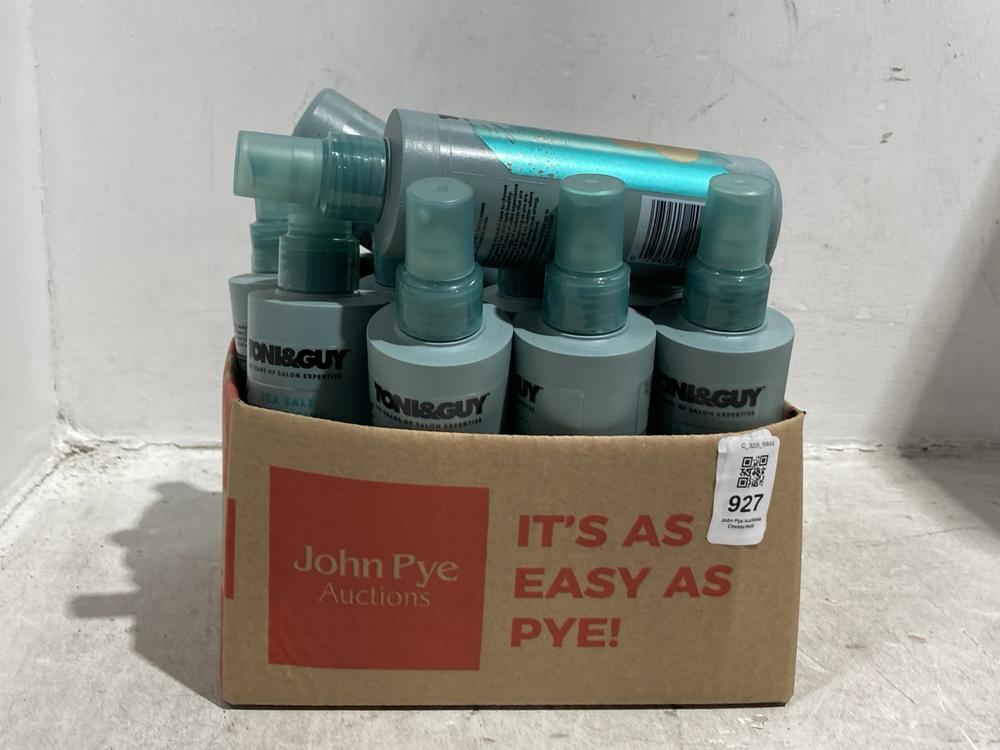 Lot 927  
            Chesterfield SR44 - Parcel Delivery Only 

                
BOX OF TONI&GUY SEA SALT TEXTURISING SPRAY FOR BEACHY LOCKS (LOCATION: J1)