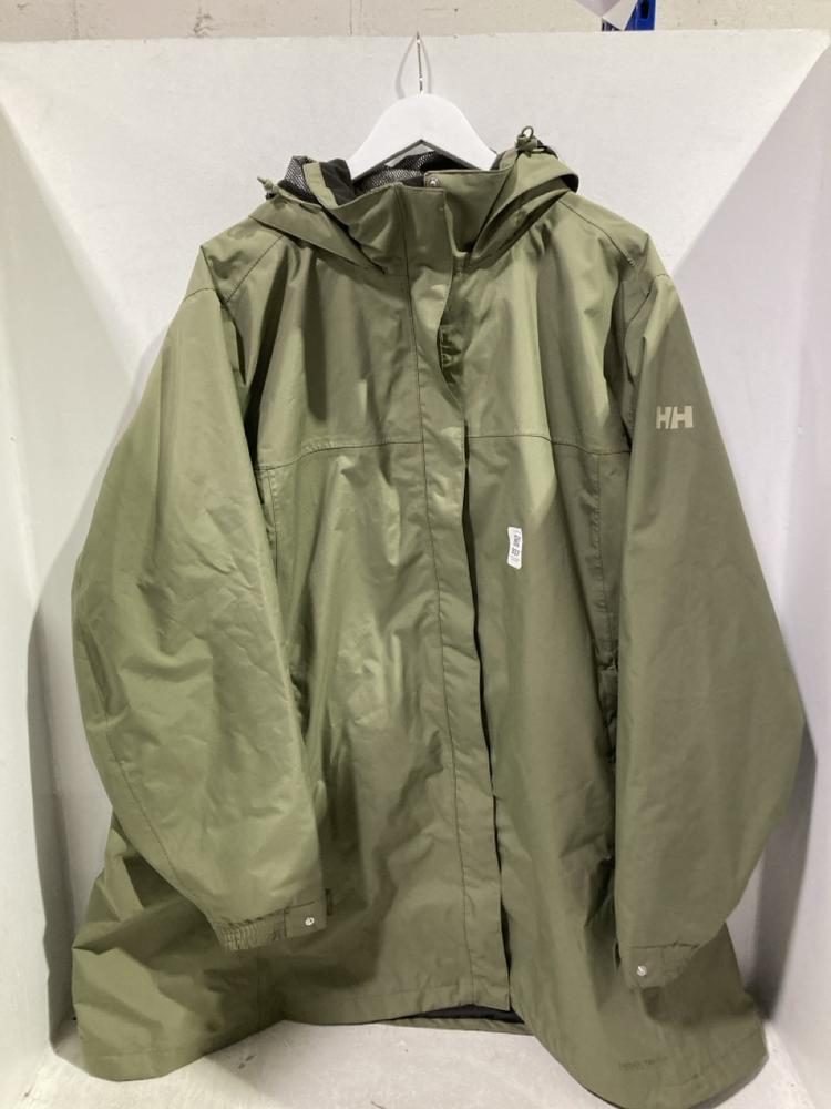 Lot 937  
            Chesterfield SR44 - Parcel Delivery Only 

                
HELLY HANSEN GREEN TRENCH COAT SIZE 5XL ( (LOCATION: J1)