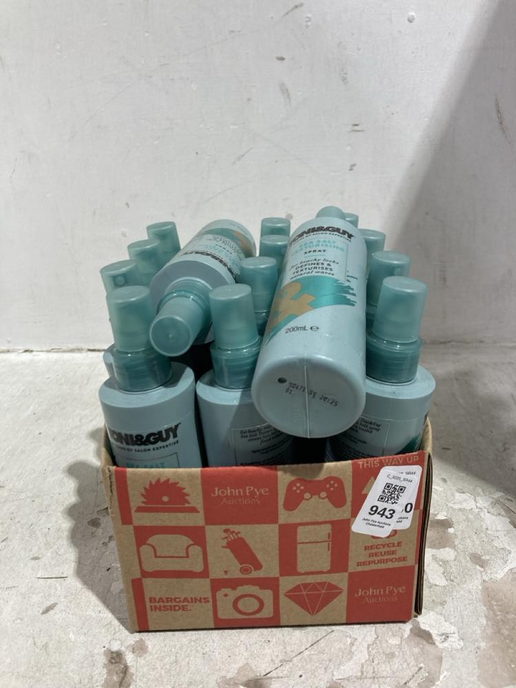 Lot 943  
            Chesterfield SR44 - Parcel Delivery Only 

                
BOX OF 15 X TONI & GUY SEA SALT TEXTURISING SPRAY (LOCATION: J1)