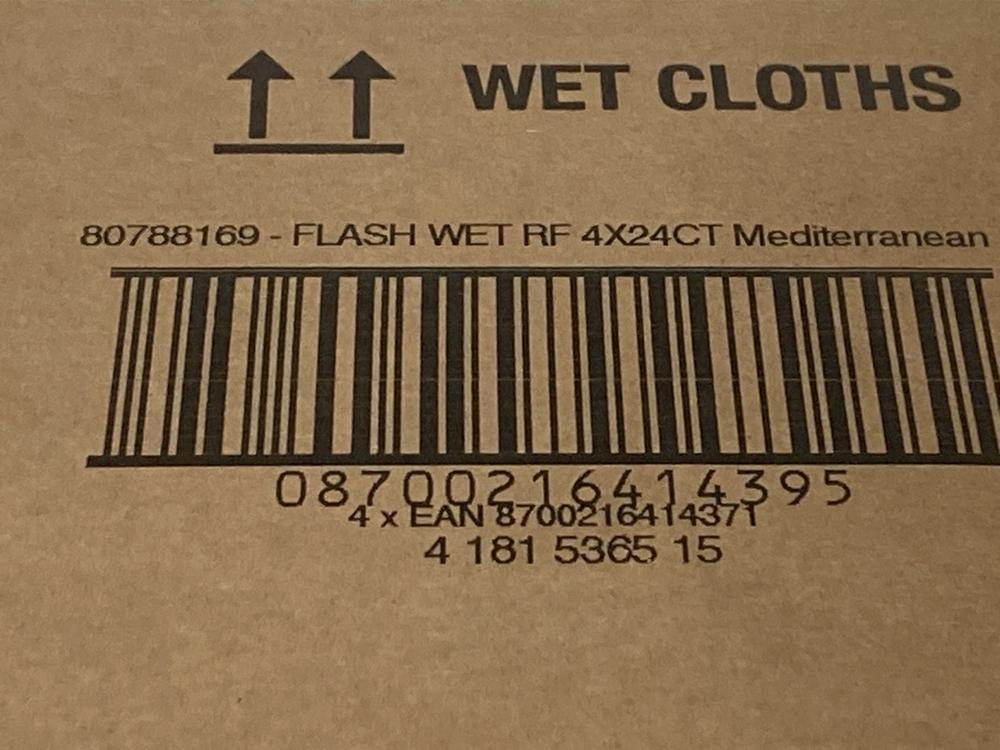 Lot 957  
            Chesterfield SR44 - Parcel Delivery Only 

                
2 X FLASH MEDITERRANEAN WET CLOTHS WET RF 4X24CT (LOCATION: J2) - Image 4