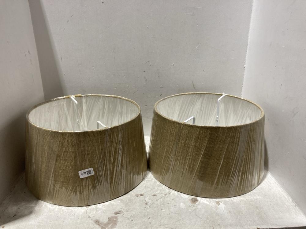 Lot 95  
            Chesterfield SR44 - Parcel Delivery Only 

                
2 X NKUKU LIGHT SHADES TO INCLUDE DIA JUTE LAMPSHADE (LOCATION: L10)