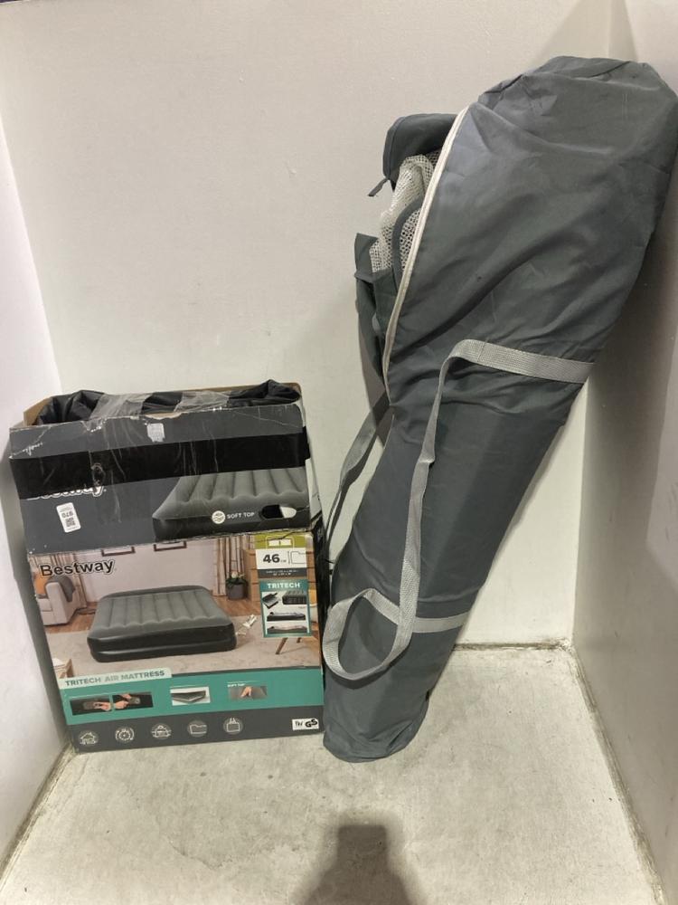 Lot 970  
            Chesterfield SR44 - Parcel Delivery Only 

                
HYPER EDEN CHILD'S PLAY PEN IN LIGHT GREY TO INCLUDE BESTWAY SOFT TOP INFLATABLE ...