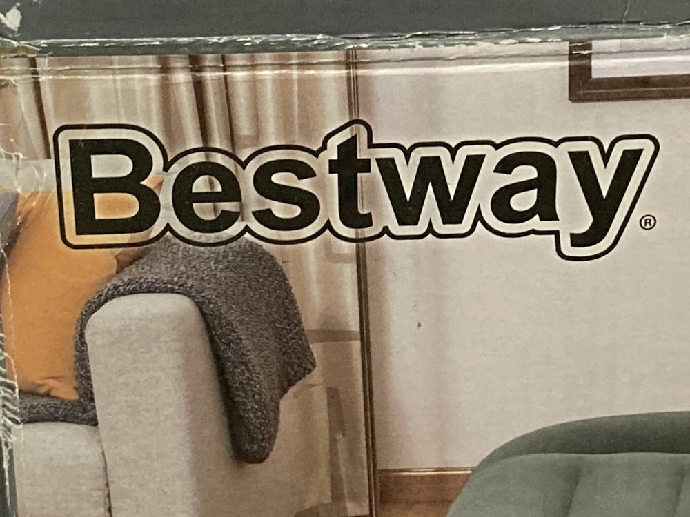 Lot 970  
            Chesterfield SR44 - Parcel Delivery Only 

                
HYPER EDEN CHILD'S PLAY PEN IN LIGHT GREY TO INCLUDE BESTWAY SOFT TOP INFLATABLE ... - Image 3