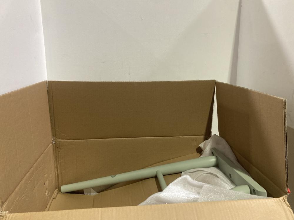 Lot 976  
            Chesterfield SR44 - Parcel Delivery Only 

                
SMALL ROUND SIDE TABLE - ABZ523 TO INCLUDE ADALIE BARSTOOL IN SAGE GREEN - 600013... - Image 2