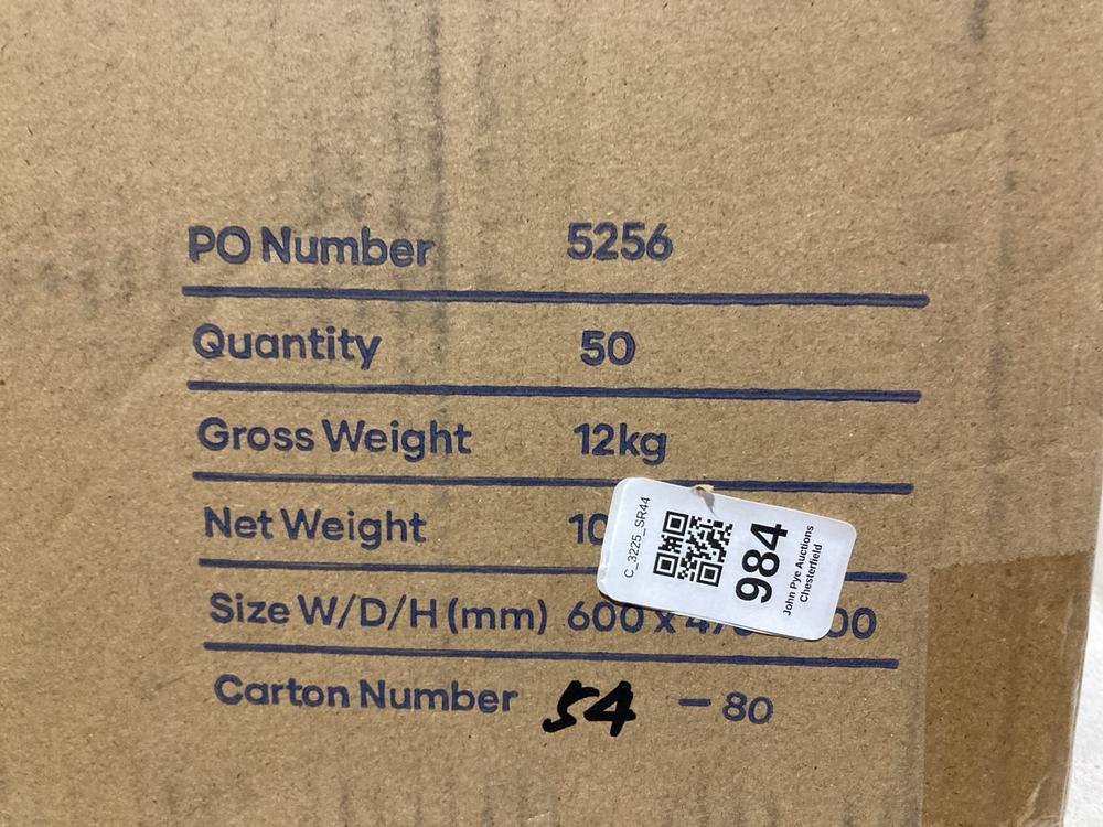 Lot 984  
            Chesterfield SR44 - Parcel Delivery Only 

                
BOX OF PRAVAC DISPOSABLE PAPER DUST BAGS 5L (LOCATION: J3) - Image 3