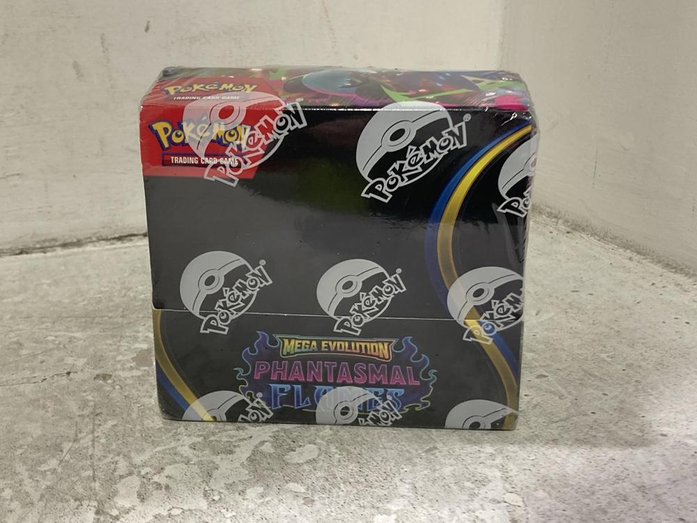 Lot 994  
            Chesterfield SR44 - Parcel Delivery Only 

                
POKEMON MEGA EVOLUTION-PHANTASMAL F SET - ORIGINAL RRP £269 (LOCATION: J3)