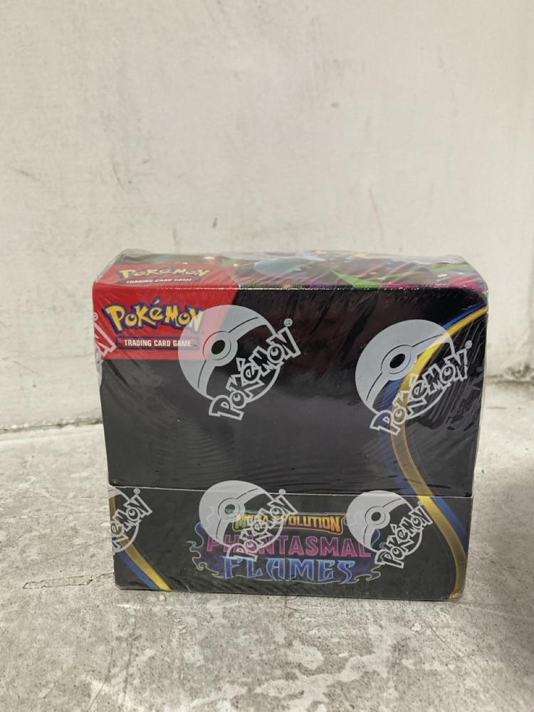 Lot 995  
            Chesterfield SR44 - Parcel Delivery Only 

                
POKEMON MEGA EVOLUTION-PHANTASMAL F SET - ORIGINAL RRP £269 (LOCATION: J3)