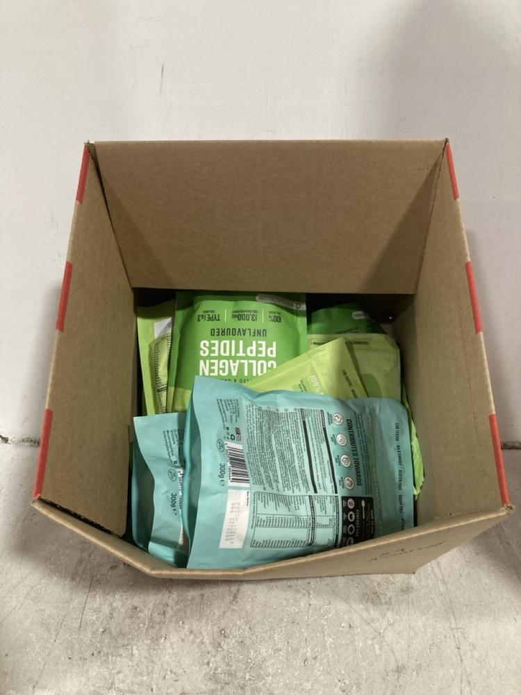 Lot 403  
            Chesterfield SR47 - Parcel Delivery Only 

                
9 X ASSORTED HUNTER & GATHER SUPPLEMENTS TO INCLUDE HUNTER & GATHER MARINE COLLAG...