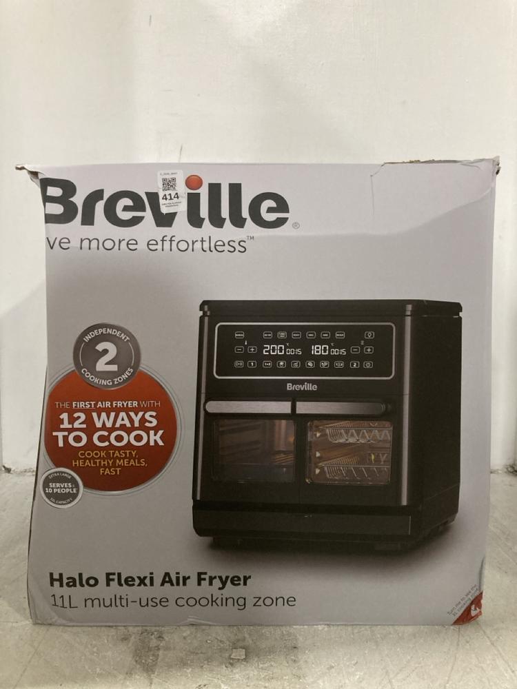 Lot 414  
            Chesterfield SR47 - Parcel Delivery Only 

                
BREVILLE HALO FLEXI 11 MULTI-USE COOKING ZONE. (LOCATION: F7)