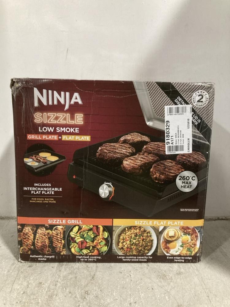 Lot 421  
            Chesterfield SR47 - Parcel Delivery Only 

                
NINJA SIZZLE GRILL PLATE + FLAT PLATE. (LOCATION: F7)