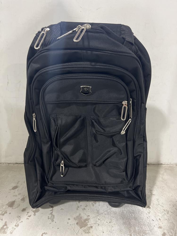 Lot 425  
            Chesterfield SR47 - Parcel Delivery Only 

                
BLACK TRAVEL BAG WITH WHEELS. (LOCATION: F8)