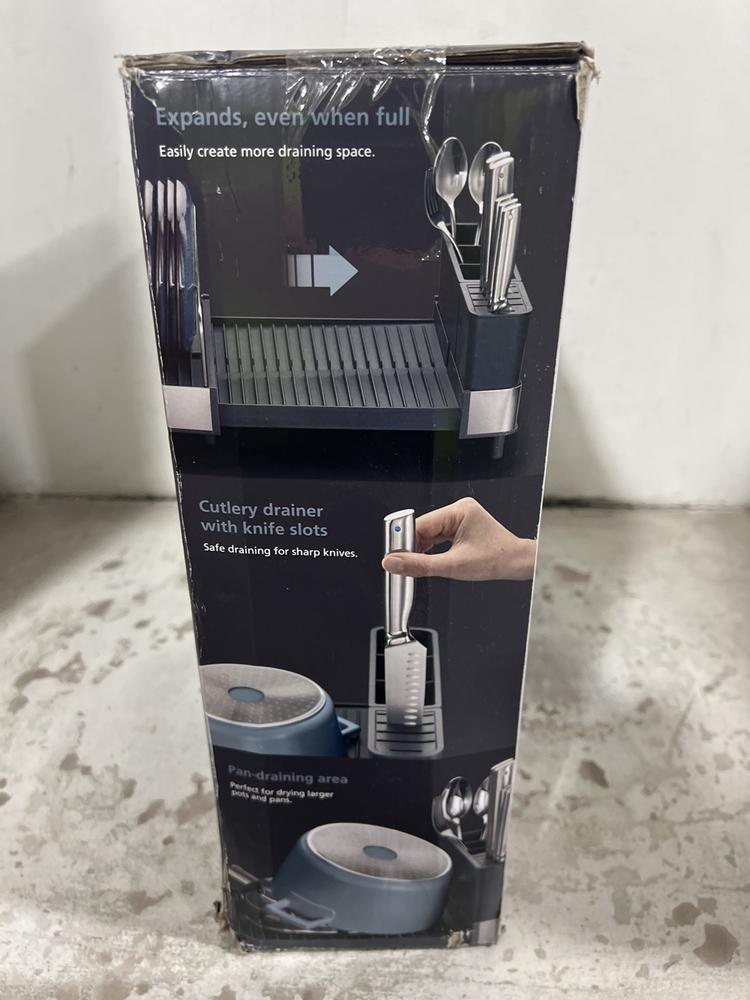 Lot 432  
            Chesterfield SR47 - Parcel Delivery Only 

                
JOSEPH JOSEPH EXTEND MAX STEEL HIGH-CAPACITY EXPANDING DISH RACK. (LOCATION: F8)