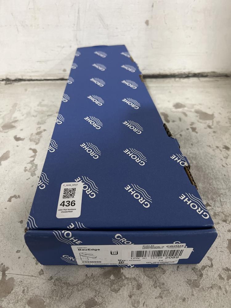 Lot 436  
            Chesterfield SR47 - Parcel Delivery Only 

                
GROHE BAUEDGE SMOOTH BODY SINGLE-LEVER BASIN MIXER TAP. (LOCATION: F8)