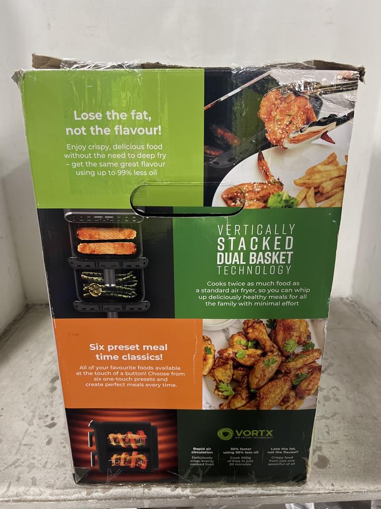 Lot 437  
            Chesterfield SR47 - Parcel Delivery Only 

                
TOWER 11L DUAL LAYER AIR FRYER. (LOCATION: F8)