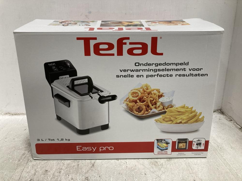 Lot 449  
            Chesterfield SR47 - Parcel Delivery Only 

                
TEFAL EASY PRO DEEP FRYER (LOCATION: F9)