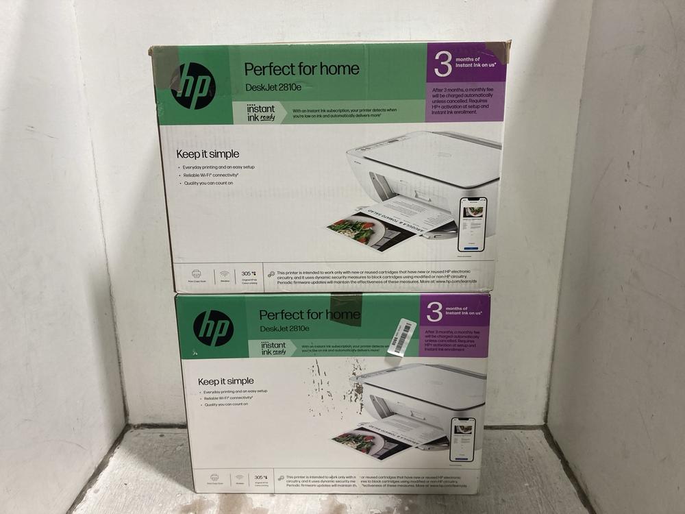 Lot 499  
            Chesterfield SR47 - Parcel Delivery Only 

                
2 X HP DESKJET 2810E PRINTER (LOCATION: F11)