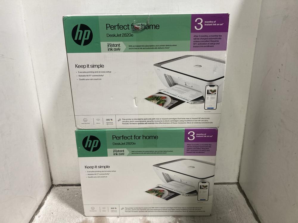 Lot 500  
            Chesterfield SR47 - Parcel Delivery Only 

                
2 X HP DESKJET 2820E PRINTER (LOCATION: F11)