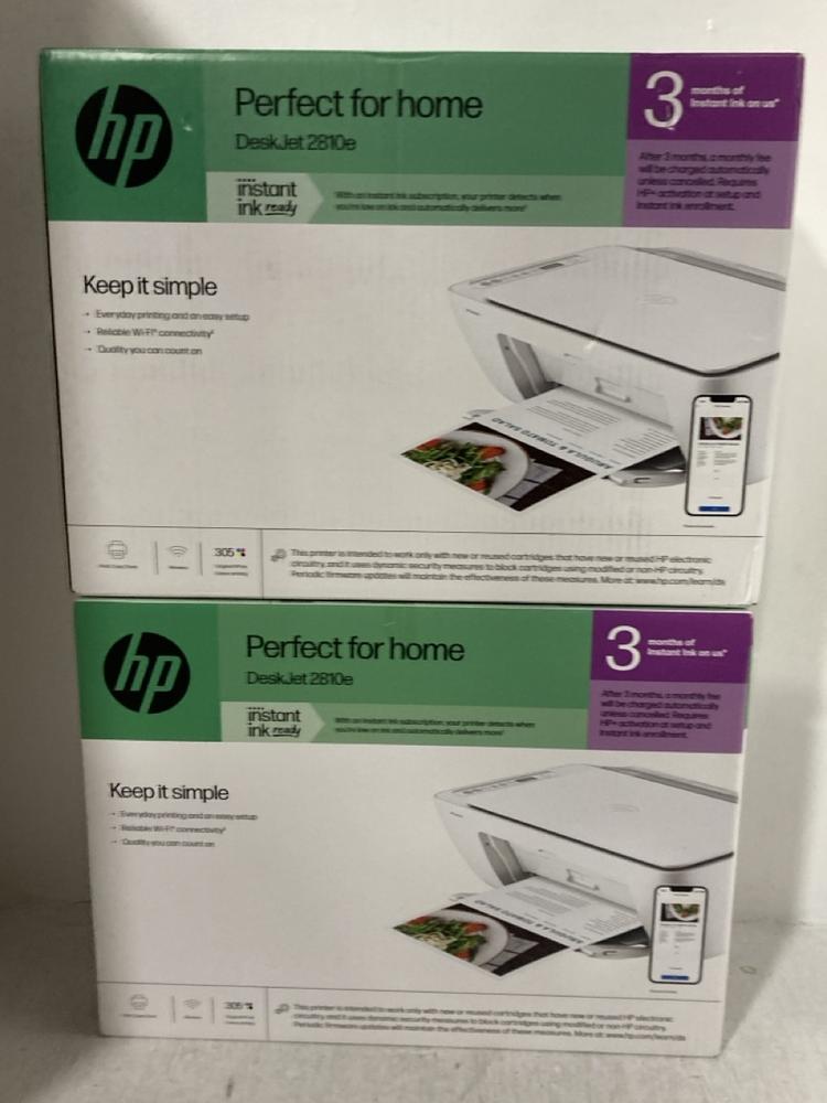 Lot 502  
            Chesterfield SR47 - Parcel Delivery Only 

                
2 X HP DESKJET 2810E PRINTER (LOCATION: G1)