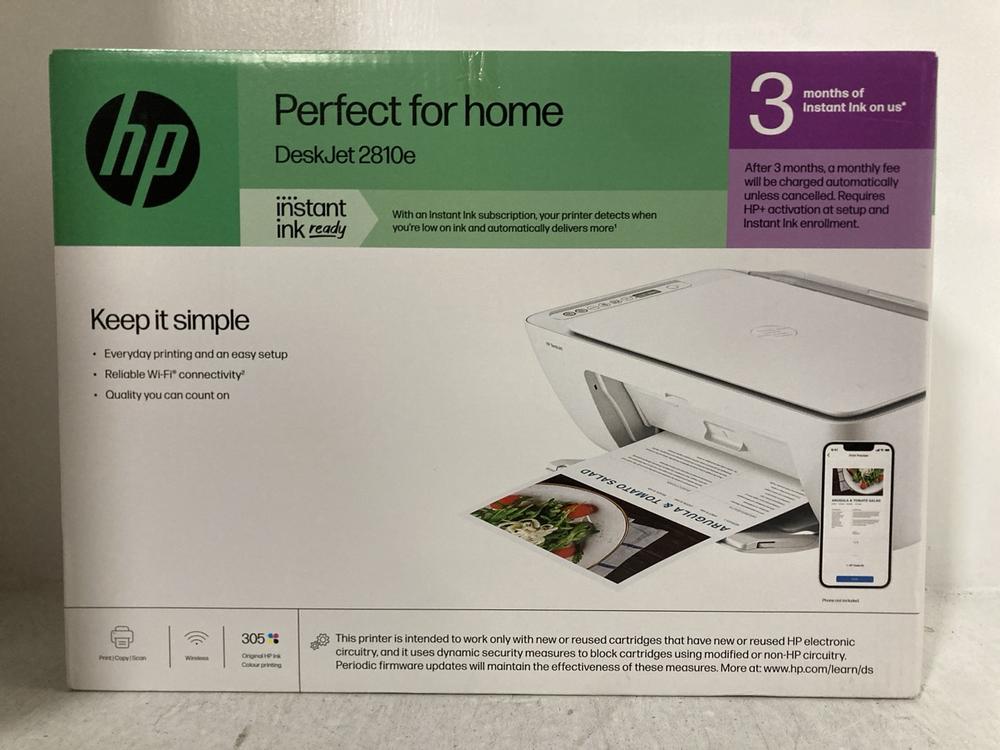 Lot 502  
            Chesterfield SR47 - Parcel Delivery Only 

                
2 X HP DESKJET 2810E PRINTER (LOCATION: G1)