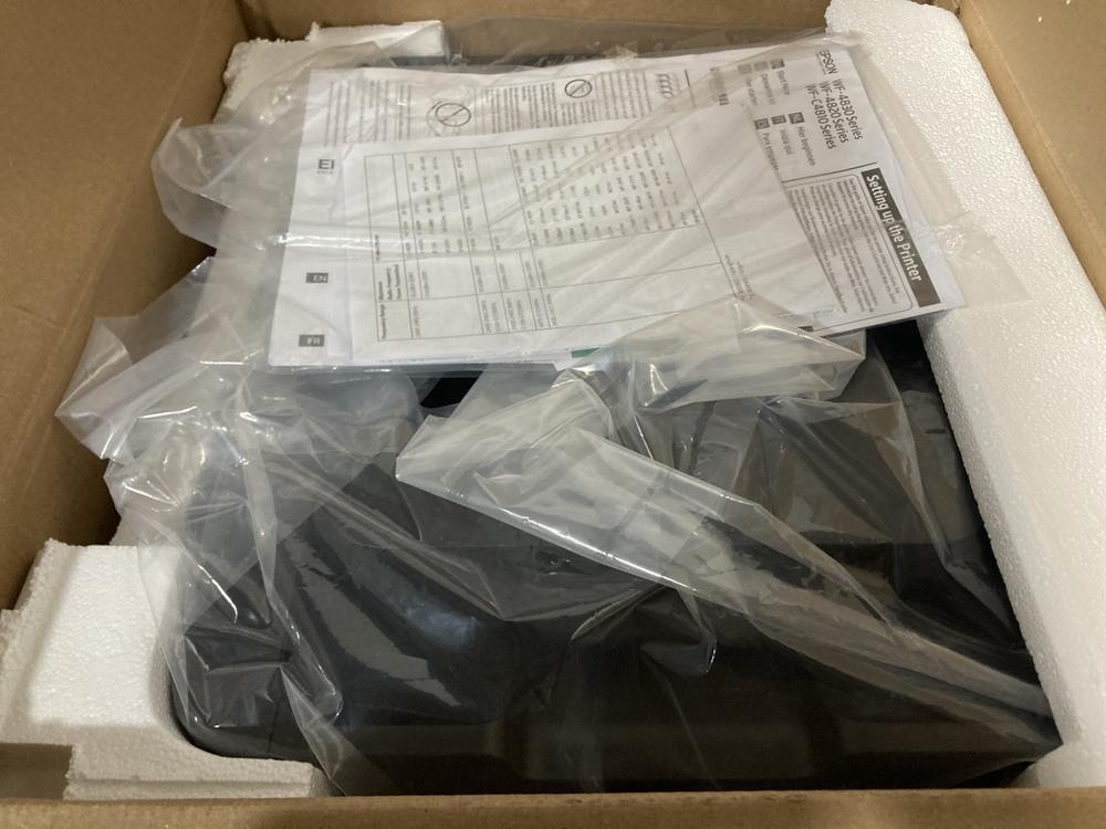 Lot 504  
            Chesterfield SR47 - Parcel Delivery Only 

                
EPSON WORKFORCE PRO WF-4820DWF MULTI FUNCTION PRINTER ORIGINAL RRP £121 (LOCATION...