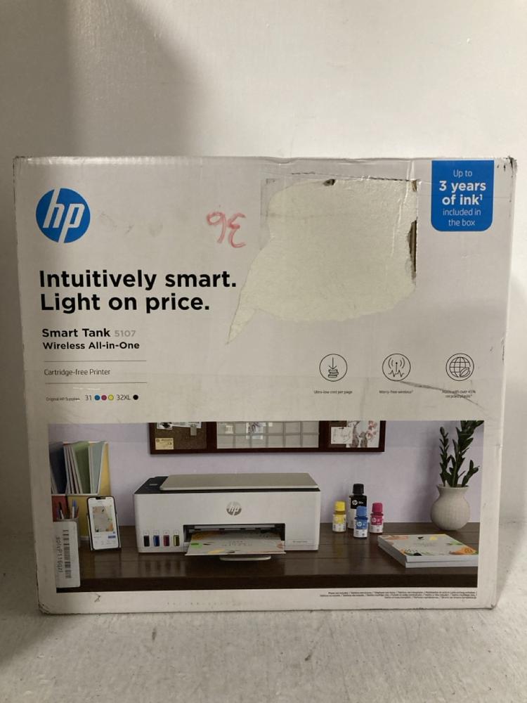 Lot 506  
            Chesterfield SR47 - Parcel Delivery Only 

                
BROTHER DCP-J1260W 3 IN 1 PRINTER TO INCLUDE HP SMART TANK 5107 WIRELESS ALL IN O...