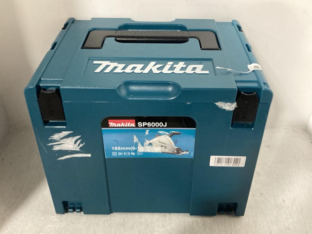 Lot 511  
            Chesterfield SR47 - Parcel Delivery Only 

                
MAKITA 165MM PLUNGE SAW - MODEL NO. SP6000J - ORIGINAL RRP £390 (LOCATION: G1)